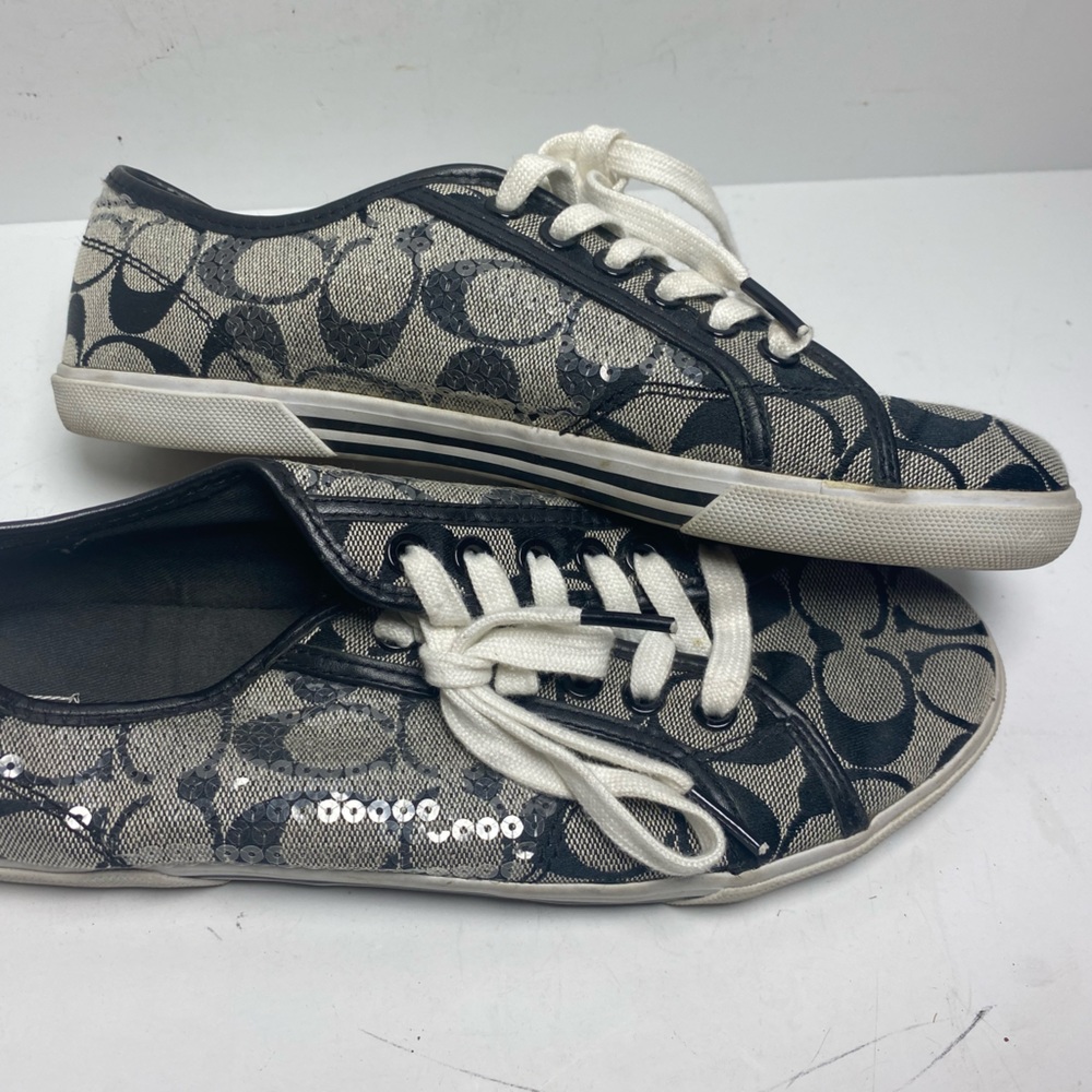 Coach bling fashion sneakers womens sz 8